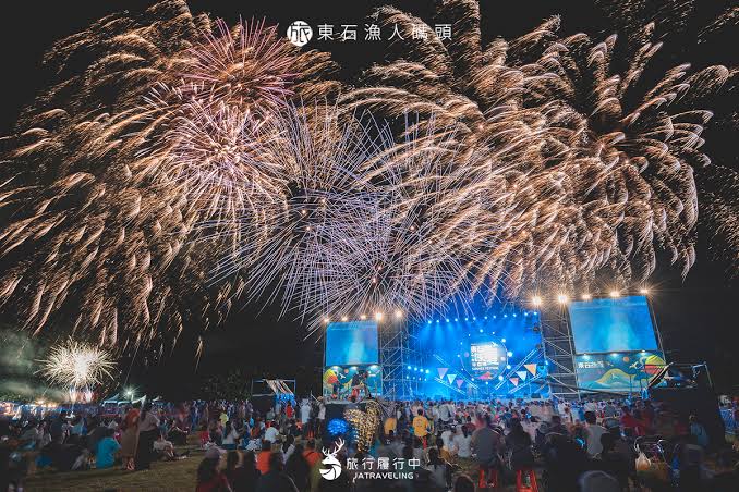 東石海之夏主舞台與煙火夜景